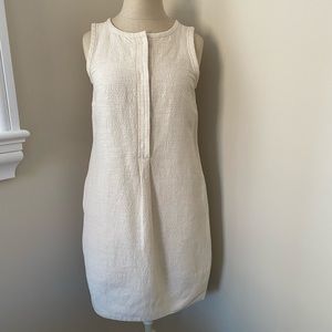 Cream summer sleeveless dress